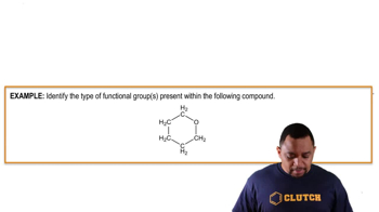 Functional Groups without Carbonyls Example 2