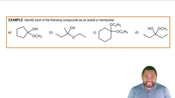 Hemiacetals and Acetals Example 1