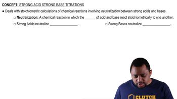 Strong Acid Strong Base Titrations (Simplified) Concept 1