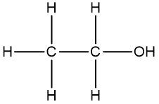 Skeletal formula of butanol with hydroxyl group on the second carbon.