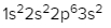 Electron configuration for magnesium: 1s² 2s² 2p⁶ 3s²