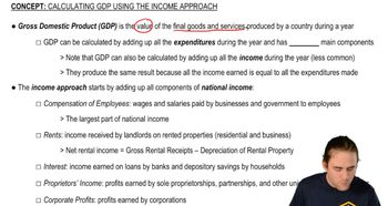 Calculating GDP Using the Income Approach