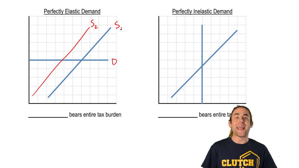 Elasticity and Taxes:Perfectly Elastic Demand and Perfectly Inelastic Demand
