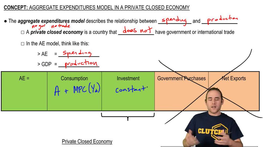 AE Model Private Closed Economy Video Tutorials Practice