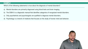 Diagnosis of Mental Disorders Example 2