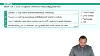 Treatment of Mental Disorders: Psychotherapy Example 4
