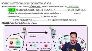 Properties of Water- The Universal Solvent