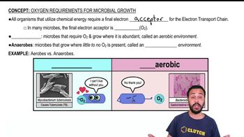 Oxygen Requirements for Microbial Growth
