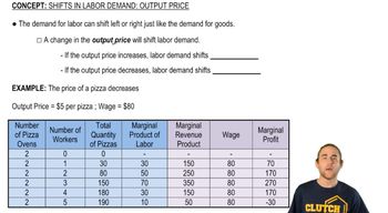 Shifts in Labor Demand:Output Price