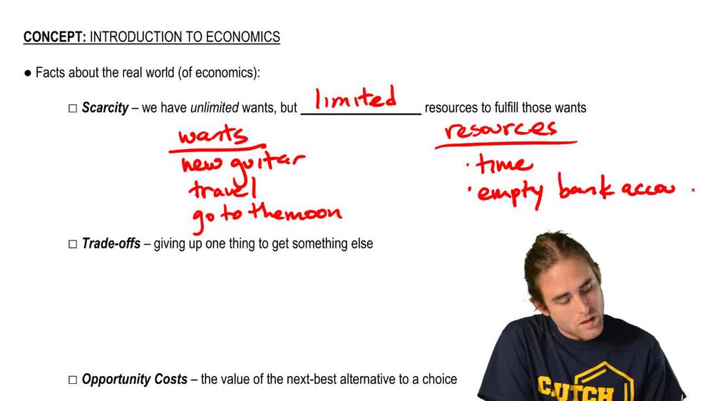 Defining Economic Terms:Scarcity, Trade-offs, and Opportunity Costs