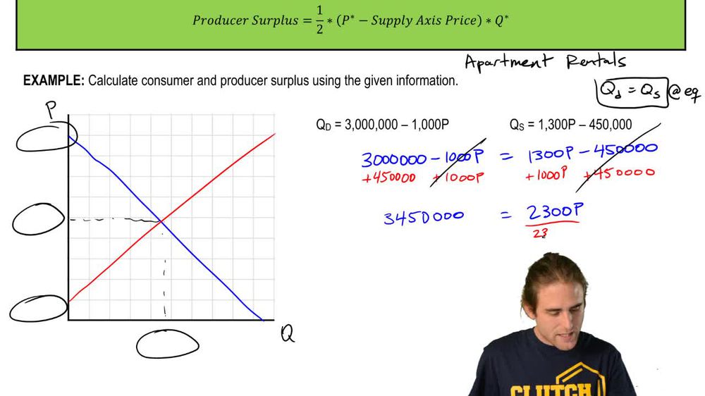 Quantitative Analysis of Consumer and Producer Surplus