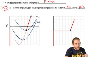 Individual Firm Supply Curve in the Long Run