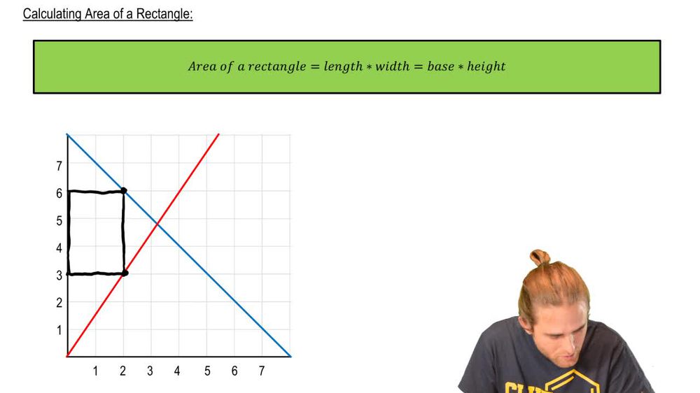 Calculating Area of a Rectangle on Graph