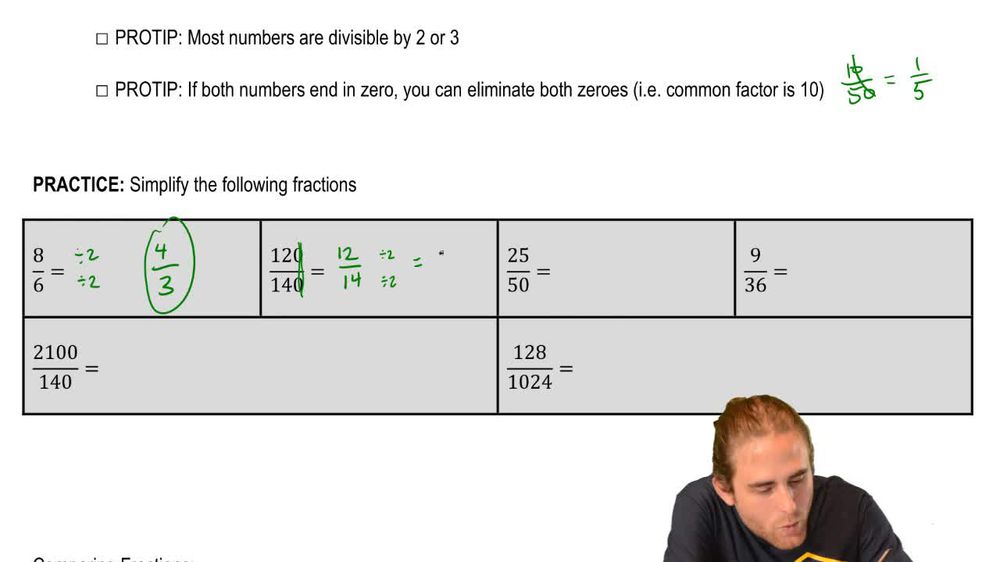 Simplifying Fractions