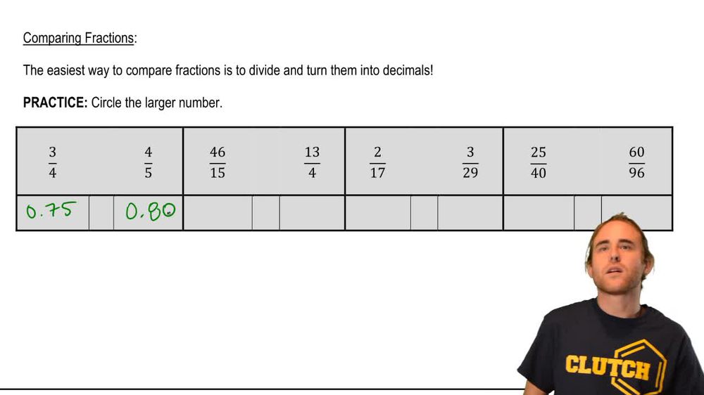 Comparing Fractions