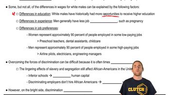 Differences in Wages:Discrimination