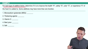 Food Preservation & Additives Example 2