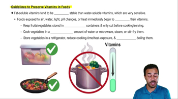 Guidelines to Preserve Vitamins in Foods