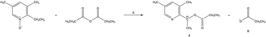 Mechanism for thermal electrocyclic reaction in organic chemistry, showing reactants and products.