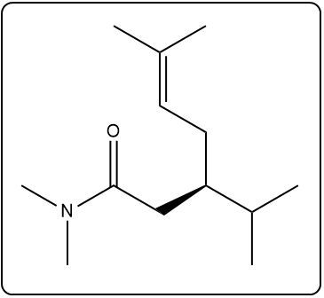 Product structure of the Eschenmoser-Claisen reaction with carbonyl group.