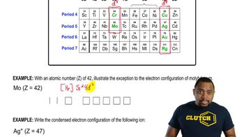 Electron Configuration Exceptions Exercise 1