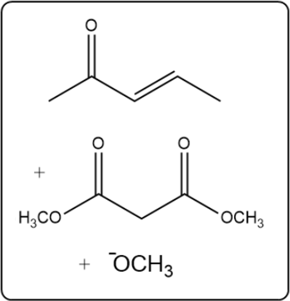 Reagents for Michael Addition with methyl and methoxy groups.