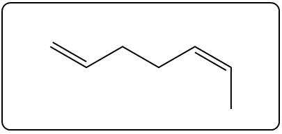Chemical structure of an alkyne with a zigzag pattern.