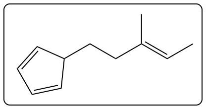 Chemical structure of an alkene with a different stereochemical arrangement.