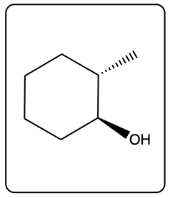 Structural formula of a product from the reaction, showing a bromine atom attached.