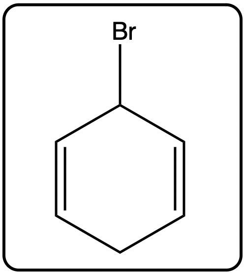 Brominated product of allylic bromination reaction.