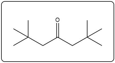 Chemical structure of a different carbonyl compound option.