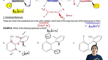 Is the following substituted biphenyl chiral?