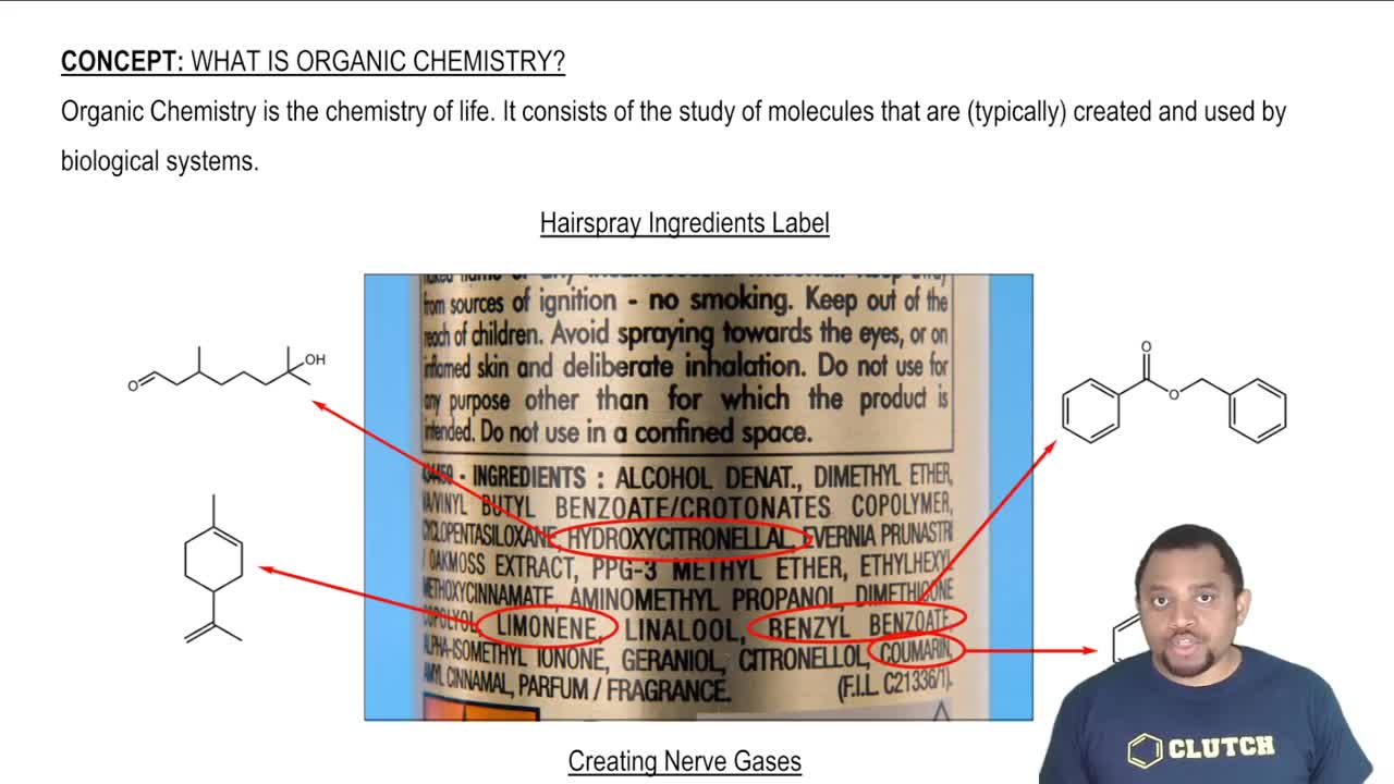 Organic molecules in your everyday life.