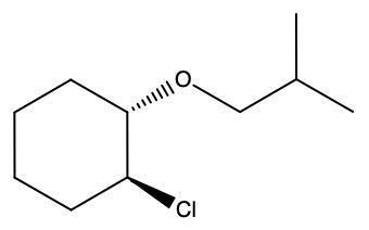 Option A for product(s) of reaction of an alkene with chlorine and an alcohol