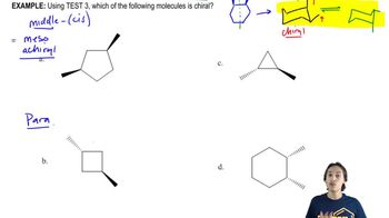 Is the following disubstituted cyclobutane chiral?