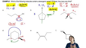 Determining Chirality using Stereocenter