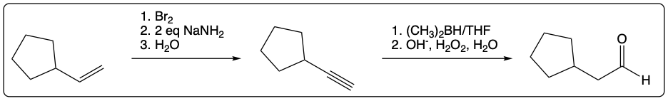 Chemical structure of an alkynide used in alkylation reactions.