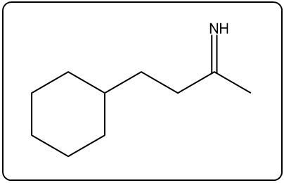 Structure of 3-cyclohexylpropanamide with an amine group.