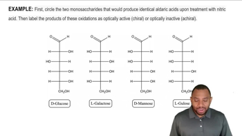 Which monosaccharides would produce aldaric acid?