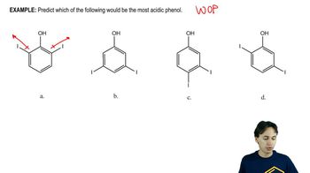 Identify the most acidic phenol