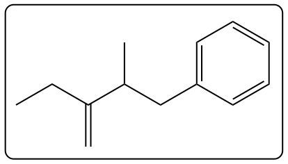 Another intermediate structure of an E1 reaction with a phenyl group.