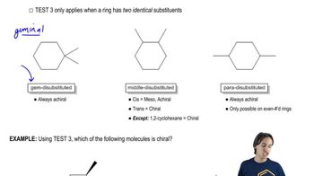 Three types of disubstituted cycloalkanes