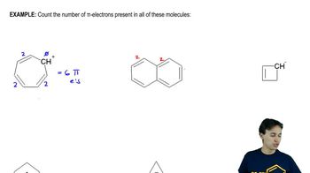 Count the pi electrons present