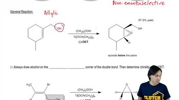 General reaction of Sharpless Epoxidation.