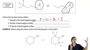 The 3 factors that determine the strength of inductive effects.