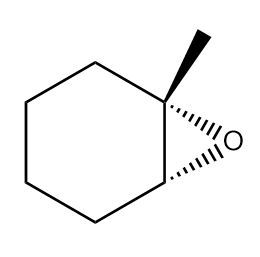 Chemical structure of a molecule relevant to predicting visible light absorption.