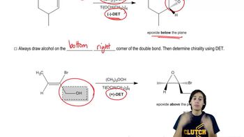 How to draw and predict a Sharpless Epoxidation.