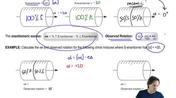 Calculating Enantiomeric Excess and Observed Rotation