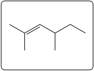 First possible alkene structure for ozonolysis reaction.