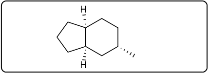 Product structure formed after hydrogenation of the alkene compound.